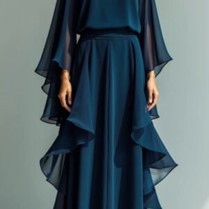 ensemble femme fluide volants Élégant pour soirée et Événements